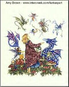 Amy Brown's Discovery with flying faerie